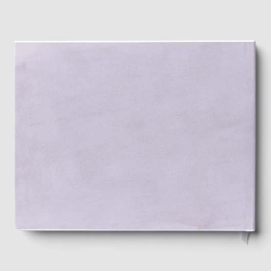 Debonair Lavendel Bruiloft Gastenboek (Achterkant)