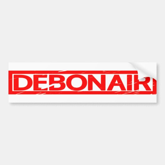 Debonair Stempel Bumpersticker (Voorkant)
