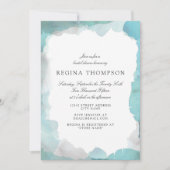 Debonair Turquoise Bridal Shower Kaart (Voorkant)