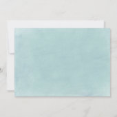 Debonair Turquoise Rehearsal Dinner Kaart (Achterkant)