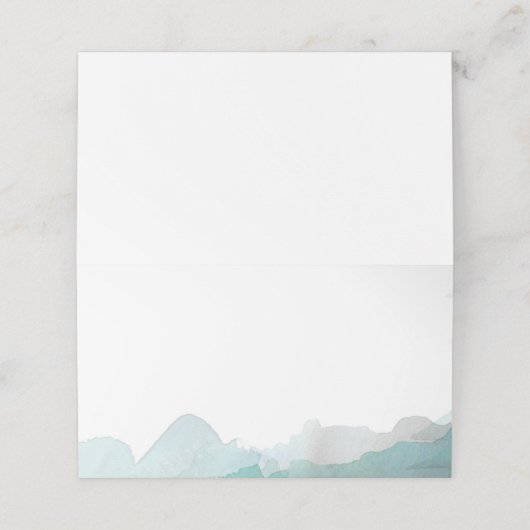 Debonair Turquoise Wedding (Buitenkant ongevouwen)