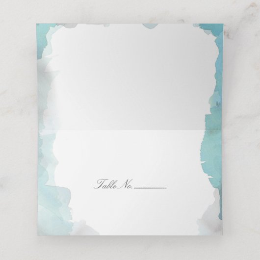 Debonair Turquoise Wedding (Binnenkant ongevouwen)