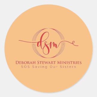 DEBORAH STEWART MINISTRIES RONDE STICKER