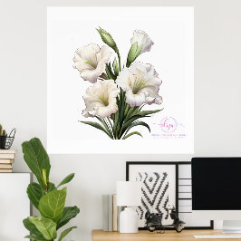 DEBORAH STEWART MINISTRIES-WHITE LILY POSTER