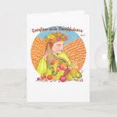 Débordement avec la carte Thanksgiving Thanksgivin (Devant)