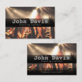 Debout carte de visite comédien (Devant / Derrière)