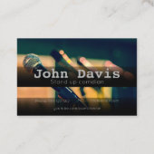 Debout carte de visite comédien (Dos)