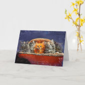 Debout dans la foule Carte des chatons d'anniversa (Fleur jaune)