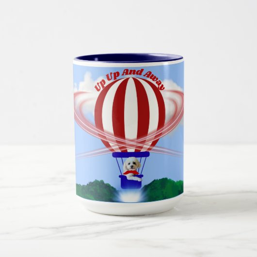 Debout Et Éloigné Joyeux Anniversaire Mug (Centre)