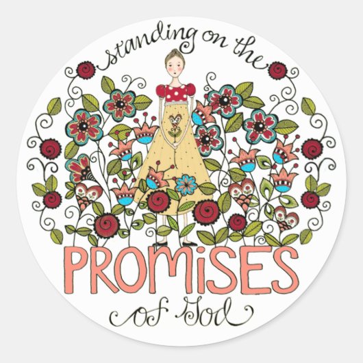 Debout sur les Stickers Promesses de Dieu (Devant)