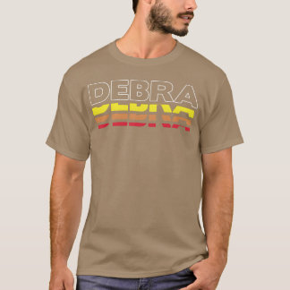 Debra voornaam grappige vintage zonsondergang Debr T-shirt