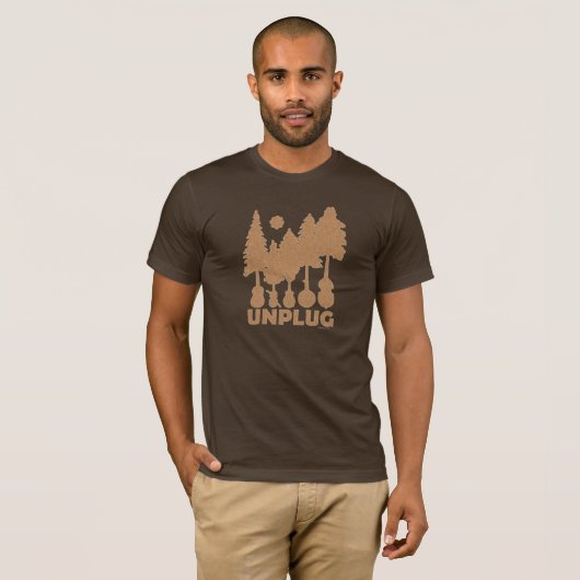 Débranchez - le T-shirt de forêt de Bluegrass (Devant entier)