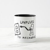 Débranchez pour recharger la tasse (Centre)