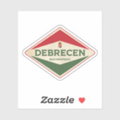 Debrecen Hungary Vintage Sticker (Vel)