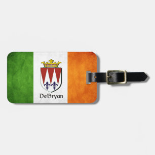 DeBryan Irish Flag Bagagelabel