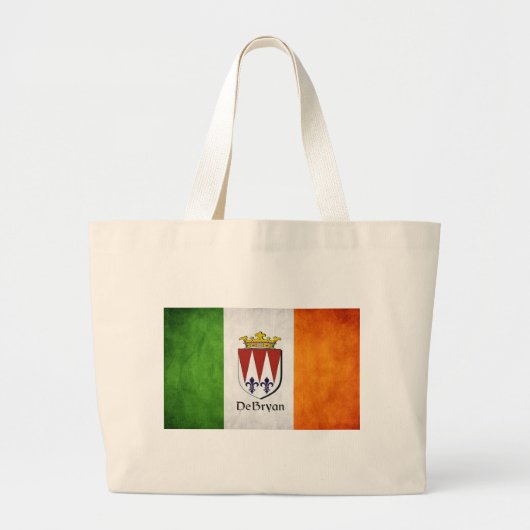 DeBryan Irish Flag Grote Tote Bag (Voorkant)
