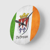 DeBryan Irish Flag Ronde Klok (Hoek)