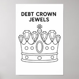 Debt Crown Jewels Payoff Tracker Poster