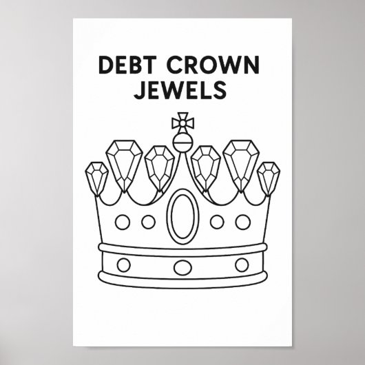 Debt Crown Jewels Payoff Tracker Poster (Voorkant)