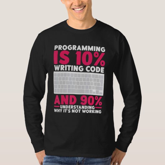 Debugging Definition Funny Coding Programming is T-shirt (Voorkant)