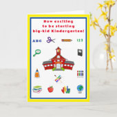 Début de la carte maternelle (Fleur jaune)