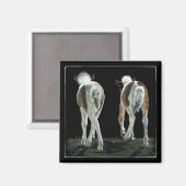 "Début de la danse de ligne" - Aimant du poulain (Recto/Verso)