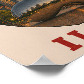 Début de la route 66 Affiche du coucher de soleil  (Coin)