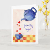 Début de l'amitié - Carte de voeux (Fleur jaune)