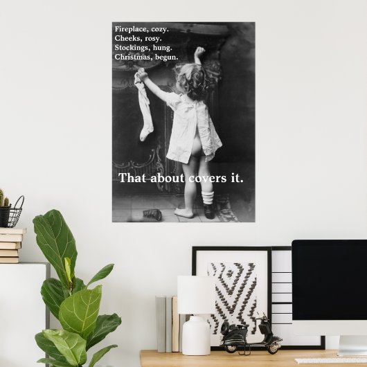 Début de Noël - Poster (Bureau à domicile)