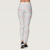 Début des années 1900 Repro Floral Print Leggings (Dos)