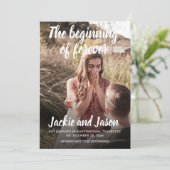 Début du Faire-part photo pour toujours Fiançaille (Debout devant)