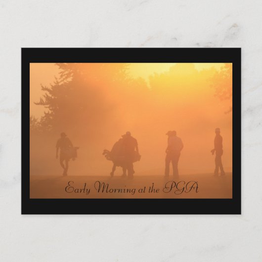 Début du matin à la carte postale PGA (Devant)