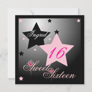 Debutant Star Sweet Sixteen-Cust. Kaart
