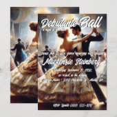 Debutante Ball Cotillion Ballroom Dancing Kaart (Voorkant / Achterkant)