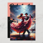 Debutante Ball Cotillion Ballroom Dancing Kaart (Voorkant / Achterkant)