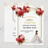 Debutantenfeest Uitnodiging (Voorkant / Achterkant)
