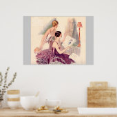 Débutants vers le Poster vintage des années 20 (Cuisine)