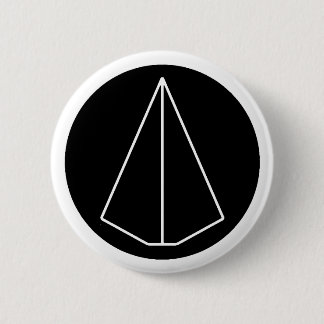 DECA SYMBOOL - PAPIERVLIEGTUIG RONDE BUTTON 5,7 CM