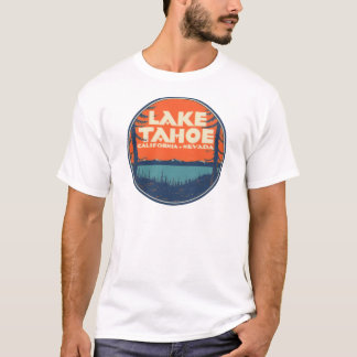 Decaal ontwerp lade van het meer van Tahoe Vintage T-shirt