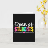 Decaan van studenten terug naar school leraren stu kaart (Gele Bloem)