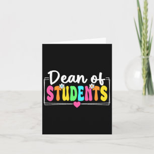 Decaan van studenten terug naar school leraren stu kaart