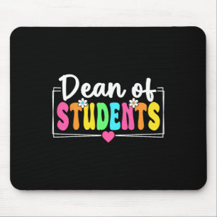 Decaan van studenten terug naar school leraren stu muismat