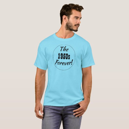 Decade Retro van 1950, Gezegde van 50 jaar T-shirt (Voorkant volledig)