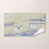 Décadence Aquarelle En Vert Pâle Et Bleu (Serviette à main)