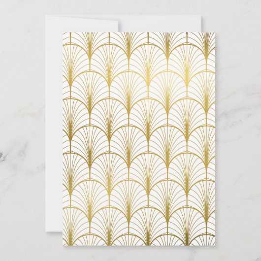 Décadence Art Déco Invitation (Dos)