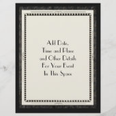 Decadent 1920s Art Deco Avant Garde Couple Custom Flyer (Achterkant)