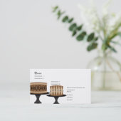 Decadent Chocolate Cakes Visitekaartje (Staand voorkant)