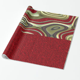Decadent vieren, rood cadeaupapier