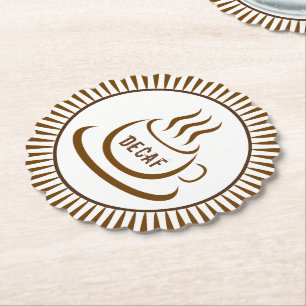 Decaf Coffee Kartonnen Onderzetters