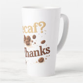 Decaf? No Thanks — Funny Coffee Bean Mug (Angle droit)